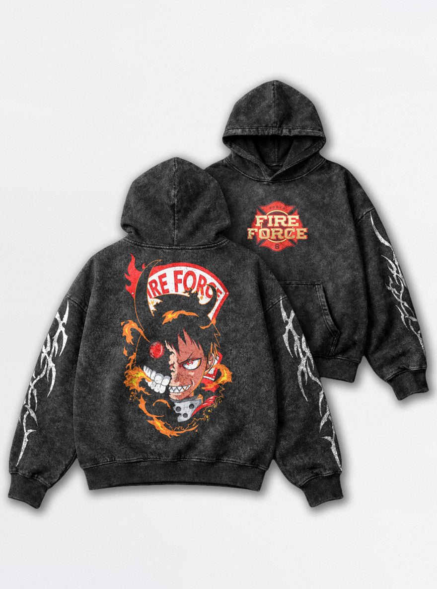 Infernal Split – Hoodie – mockup | Fire Force