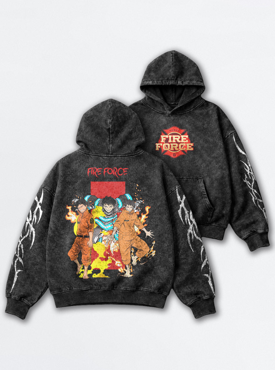 Trio Blaze – Hoodie – mockup | Fire Force
