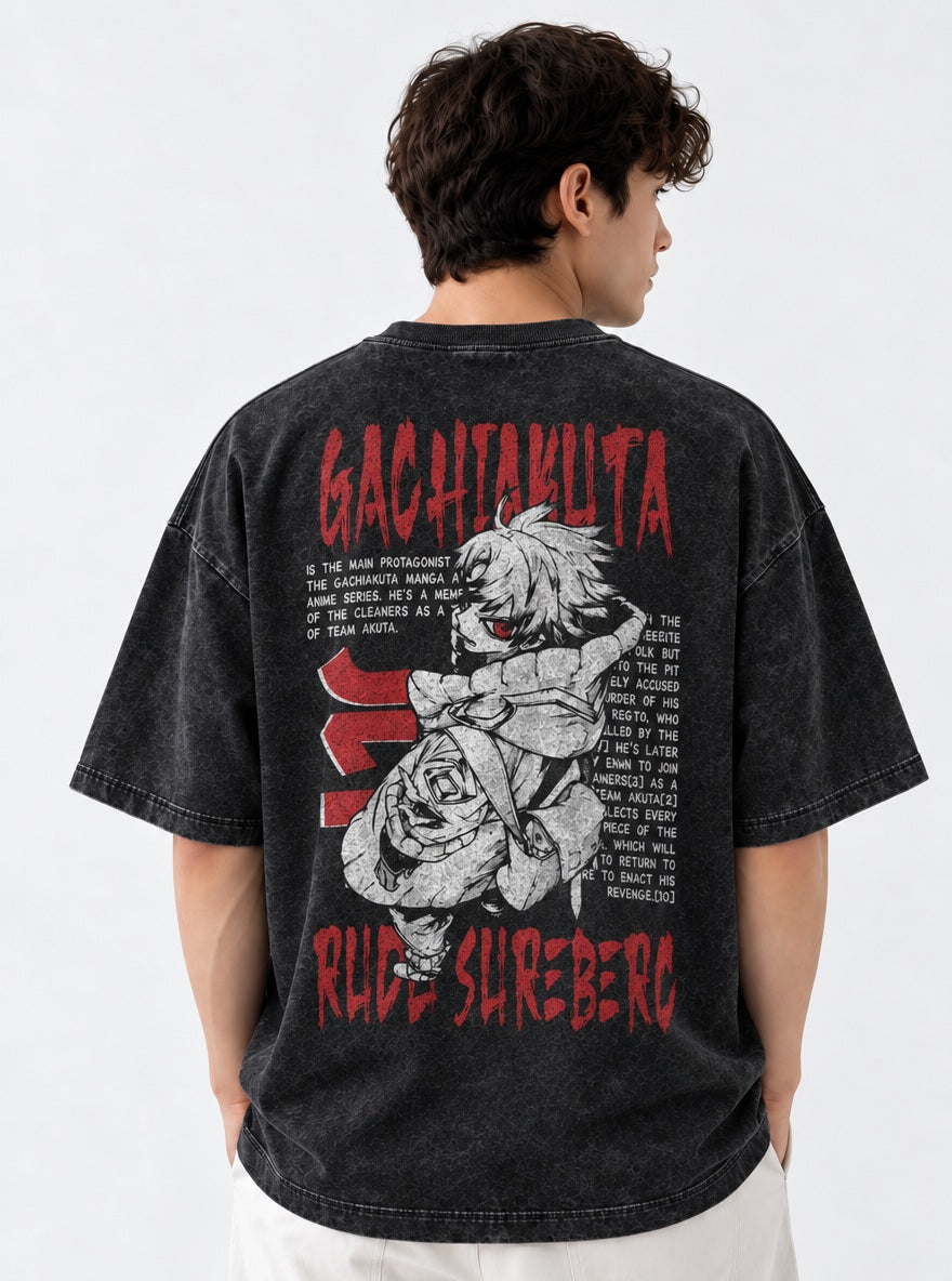Rudo Story – T-Shirt – model shot | Gachiakuta