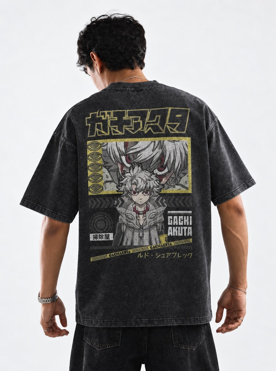 Rudo Cleaner ID – T-Shirt – model shot | Gachiakuta