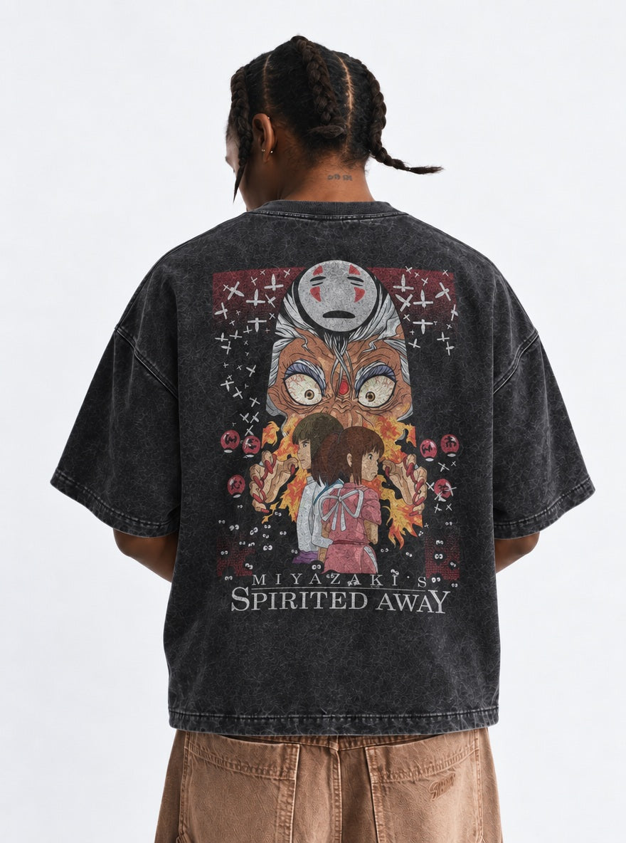Yubaba's Glare – T-Shirt – model shot | Ghibli