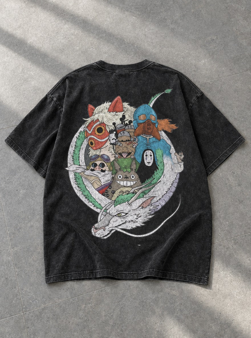 Haku Ring – T-Shirt – flat-lay | Ghibli