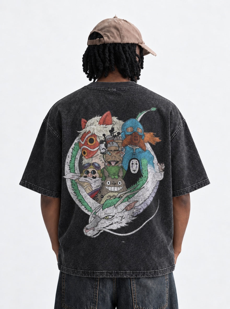 Haku Ring – T-Shirt – model shot | Ghibli