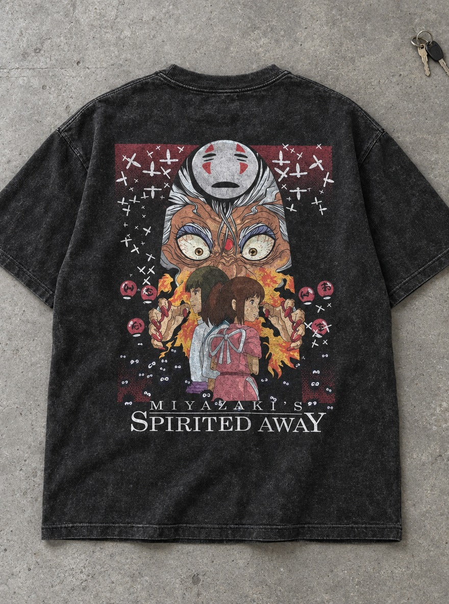 Yubaba's Glare – T-Shirt – flat-lay | Ghibli