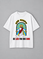 God Usopp – White Tee – mockup | Meme Tees