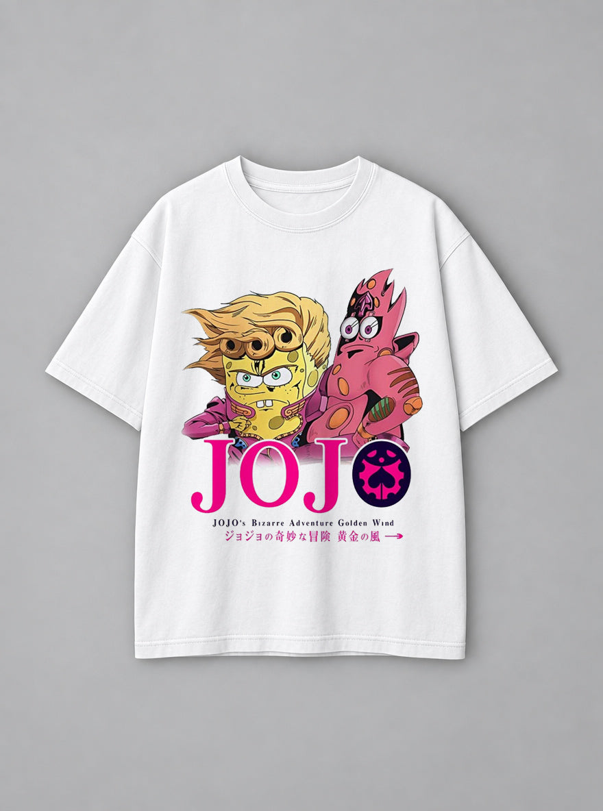 Golden Wind – White Tee – mockup | Meme Tees