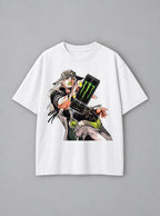 Gyro Zeppeli Monster – White Tee – mockup | Meme Tees