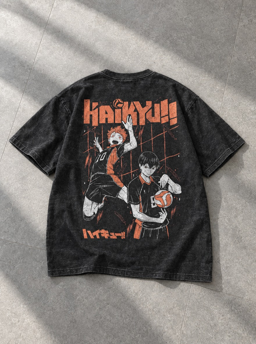 Hinata & Kageyama – T-Shirt – flat-lay | Haikyuu