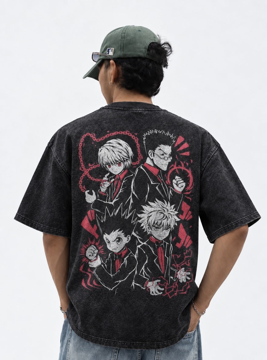 Main Four Suits – T-Shirt – model shot | Hunter x Hunter
