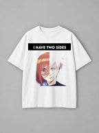 I Have 2 Sides – White Tee – mockup | Meme Tees