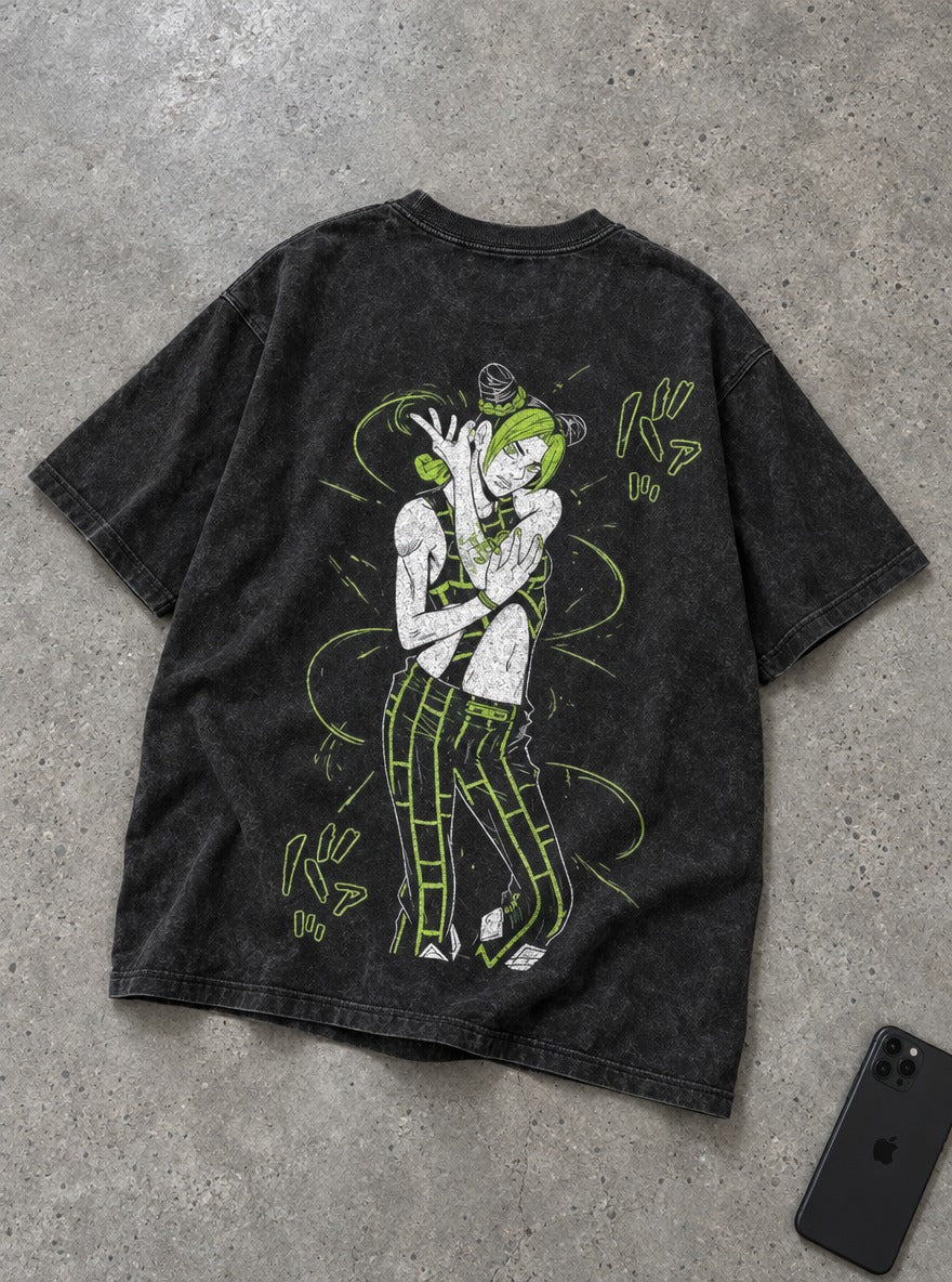 Jolyne Stone Free – T-Shirt – flat-lay | JoJo