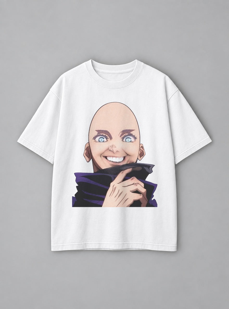 Bald Gojo – White Tee – mockup | Jujutsu Kaisen