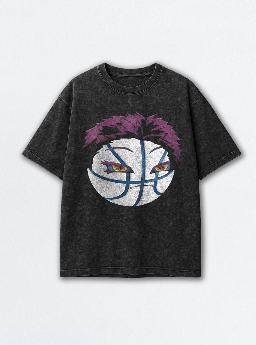 Choso Ball – Black Acid Wash Tee – mockup | Jujutsu Kaisen
