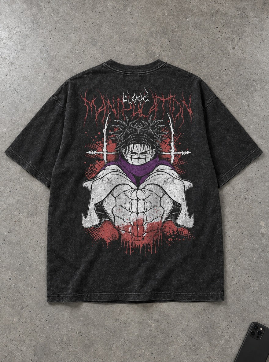 Choso Blood Manipulation – T-Shirt – flat-lay | Jujutsu Kaisen