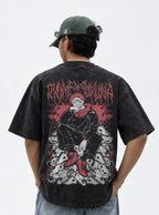 Sukuna Skull Throne – T-Shirt – model shot | Jujutsu Kaisen