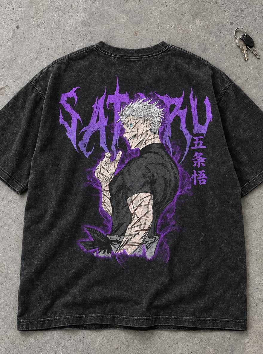 Gojo Hollow Purple – T-Shirt – flat-lay | Jujutsu Kaisen