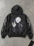 Gojo Infinite Void – Hoodie – flat-lay | Jujutsu Kaisen