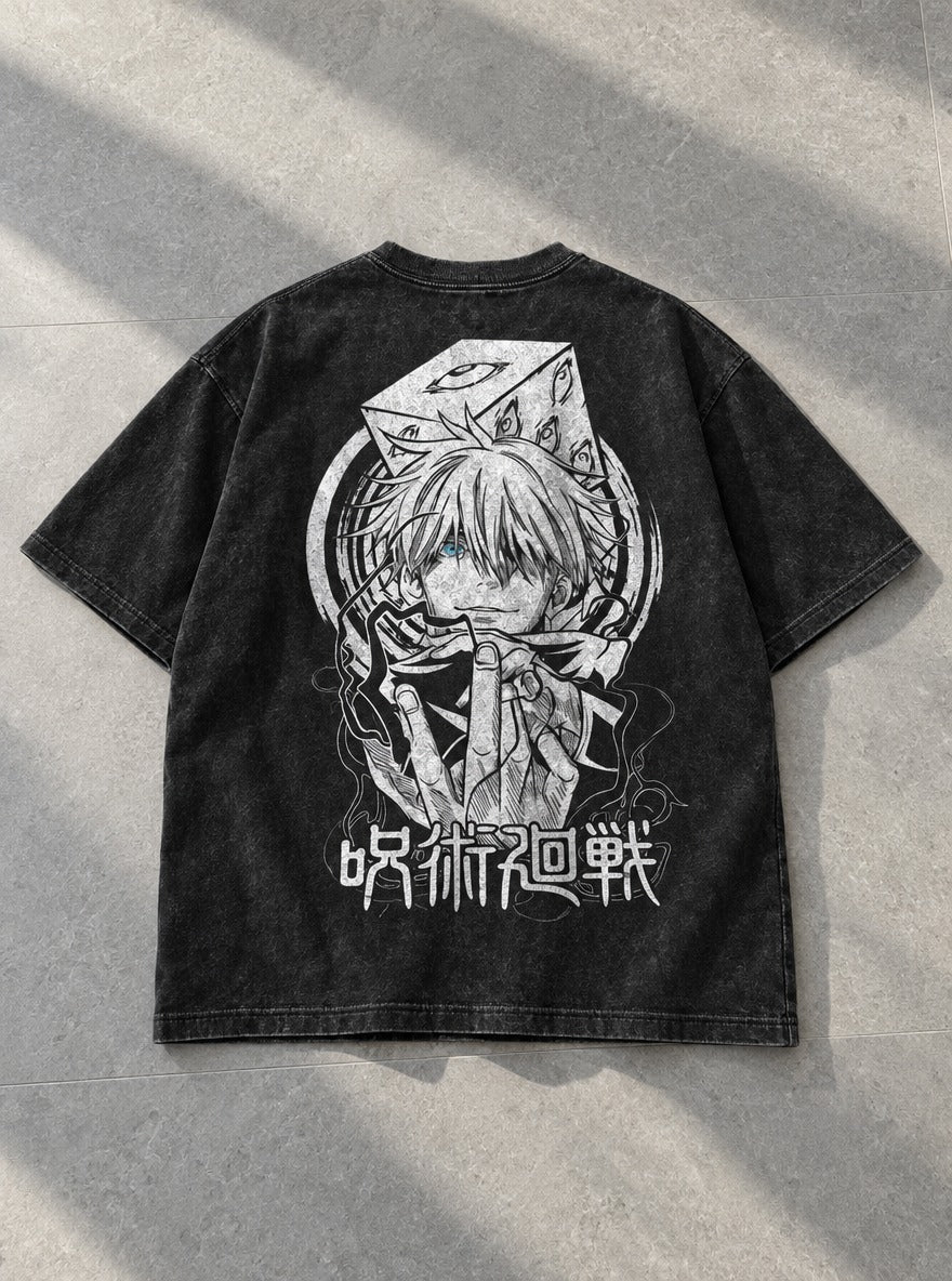 Gojo Prison Realm – T-Shirt – flat-lay | Jujutsu Kaisen