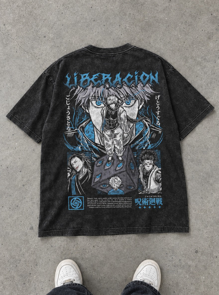 Gojo Unsealed – T-Shirt – flat-lay | Jujutsu Kaisen