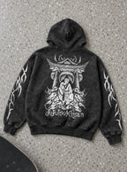 Malevolent Shrine – Hoodie – flat-lay | Jujutsu Kaisen