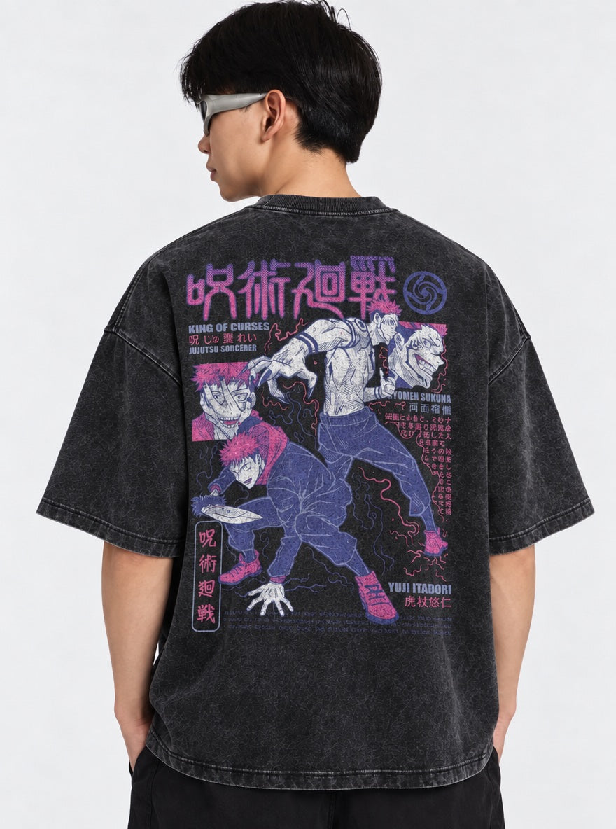 Yuji & Sukuna – T-Shirt – model shot | Jujutsu Kaisen