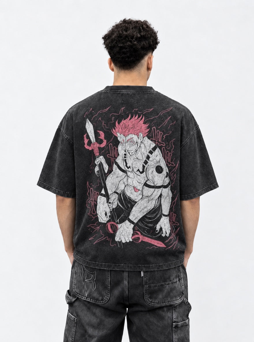 Sukuna True Form – T-Shirt – model shot | Jujutsu Kaisen