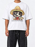 Mikasa Su Casa – White Tee – model shot | Meme Tees