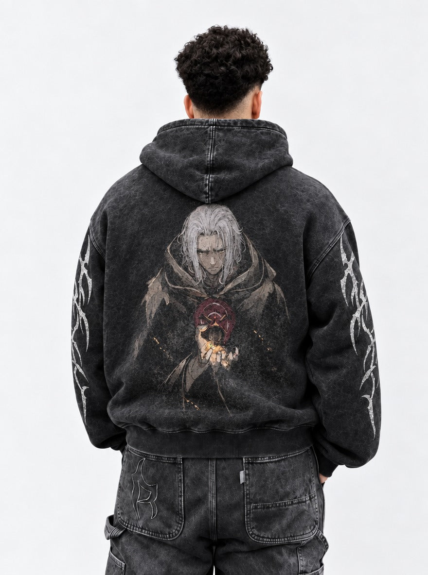 Ashen Keeper – Hoodie – model shot | Mushoku Tensei