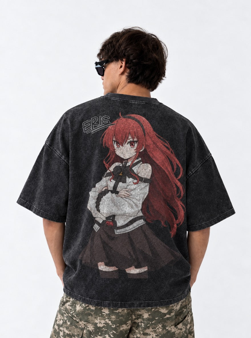 Crossed Flame – T-Shirt – model shot | Mushoku Tensei