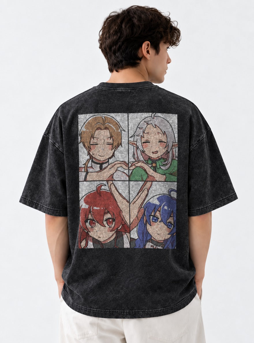 Heartbound Quartet – T-Shirt – model shot | Mushoku Tensei
