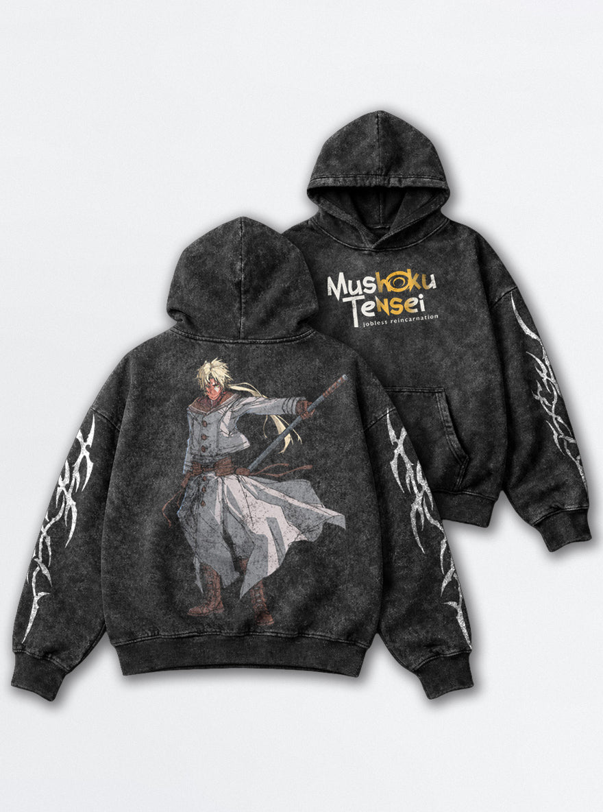 Wandering Sage – Hoodie – mockup | Mushoku Tensei