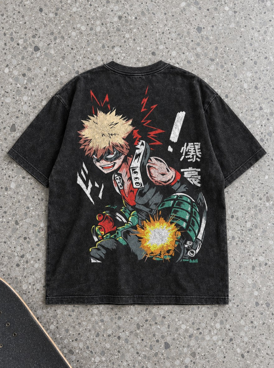Bakugo Gauntlet – T-Shirt – flat-lay | My Hero Academia