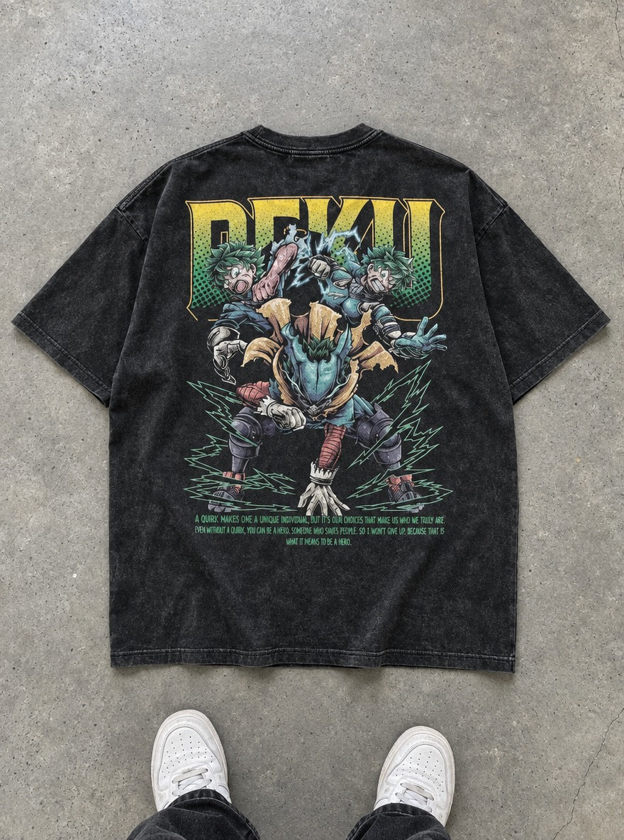 Deku's Resolve – T-Shirt – flat-lay | My Hero Academia