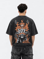 Endeavor Flames – T-Shirt – model shot | My Hero Academia