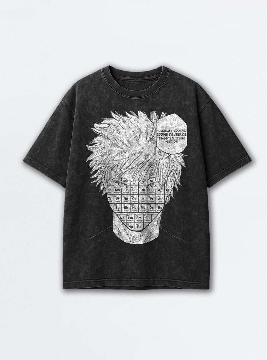 Nah I'd Win – Black Acid Wash Tee – mockup | Meme Tees