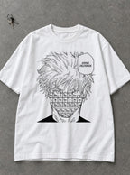Nah I'd Win – White Tee – flat-lay | Meme Tees