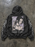 Gothic Mic – Hoodie – flat-lay | Nana