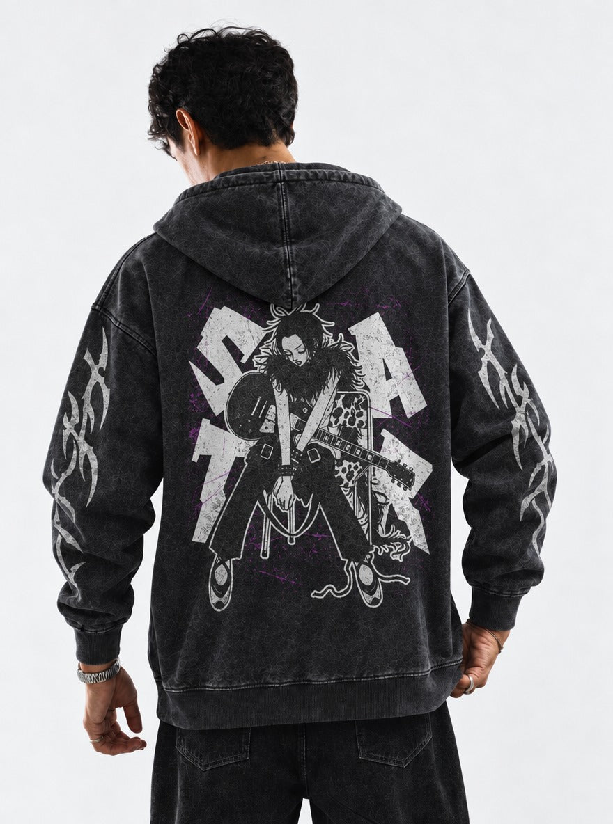 Guitar Slouch – Hoodie – model shot | Nana