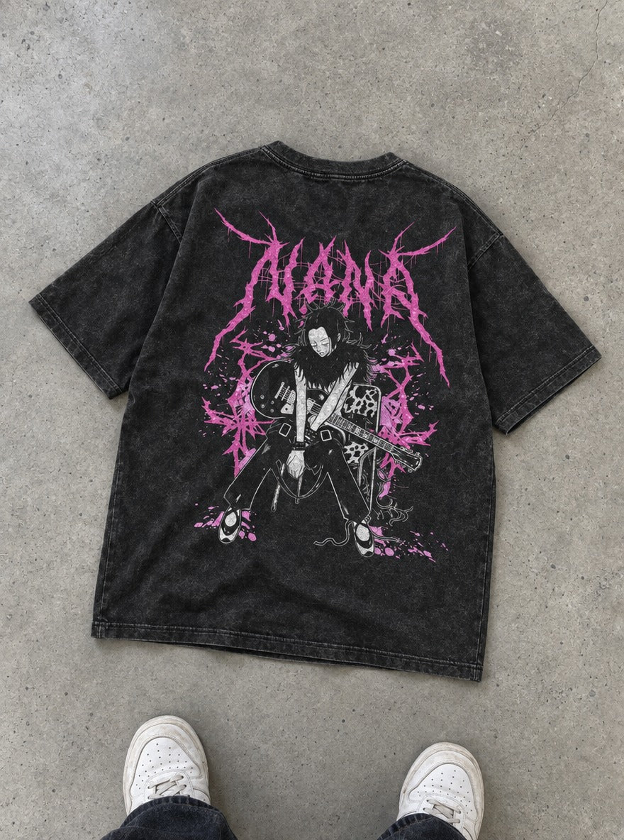 Guitar Splatter – T-Shirt – flat-lay | Nana