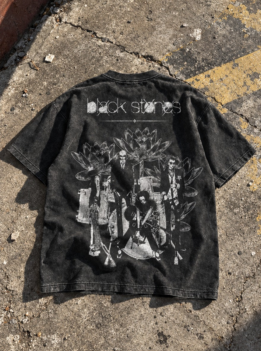 Lotus Band – T-Shirt – flat-lay | Nana