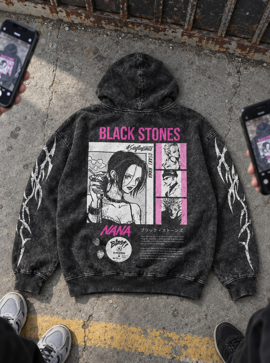 Magenta Frames – Hoodie – flat-lay | Nana