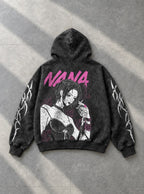Mic Smoke – Hoodie – flat-lay | Nana