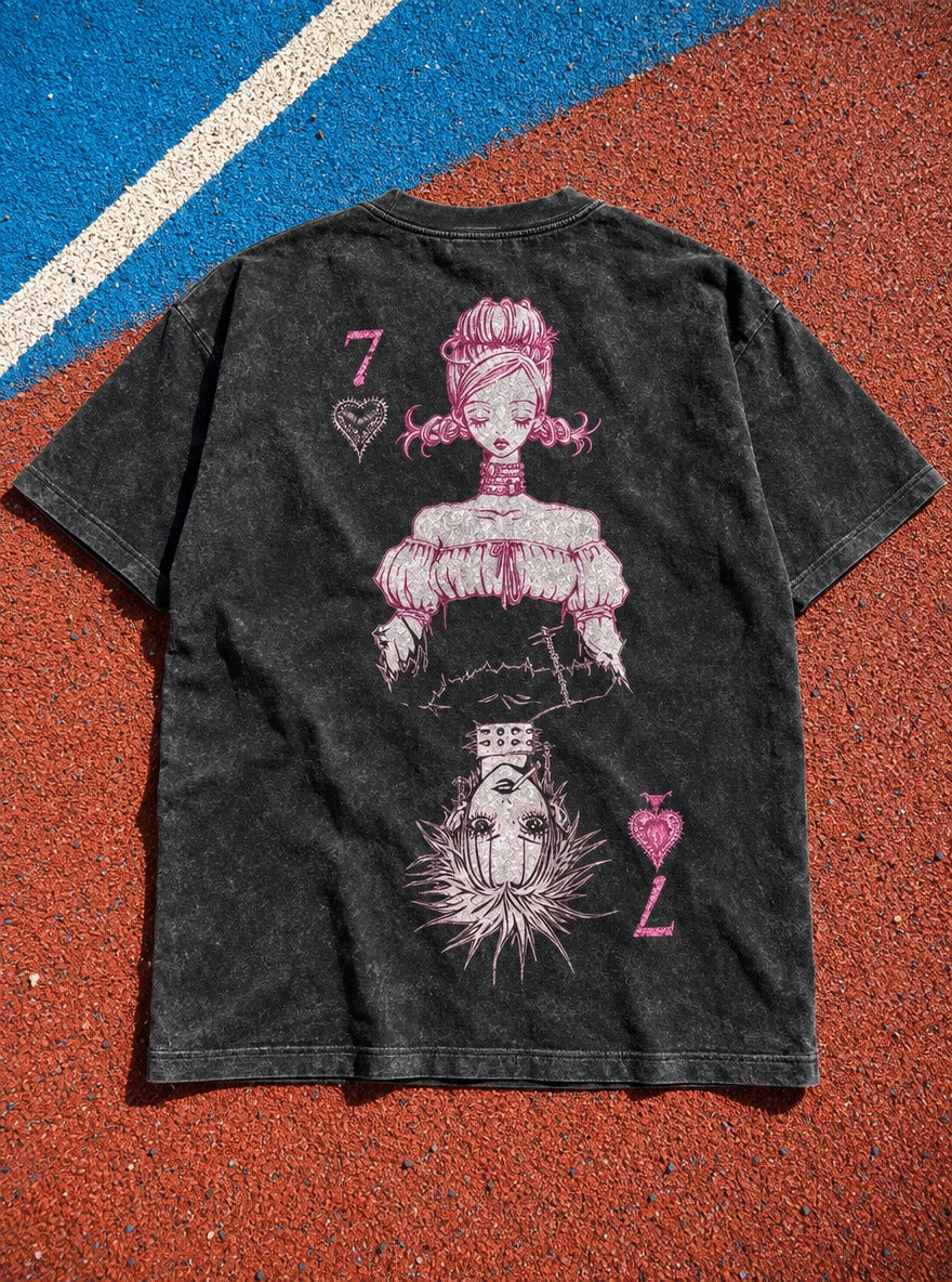 Mirrored Chains – T-Shirt – flat-lay | Nana