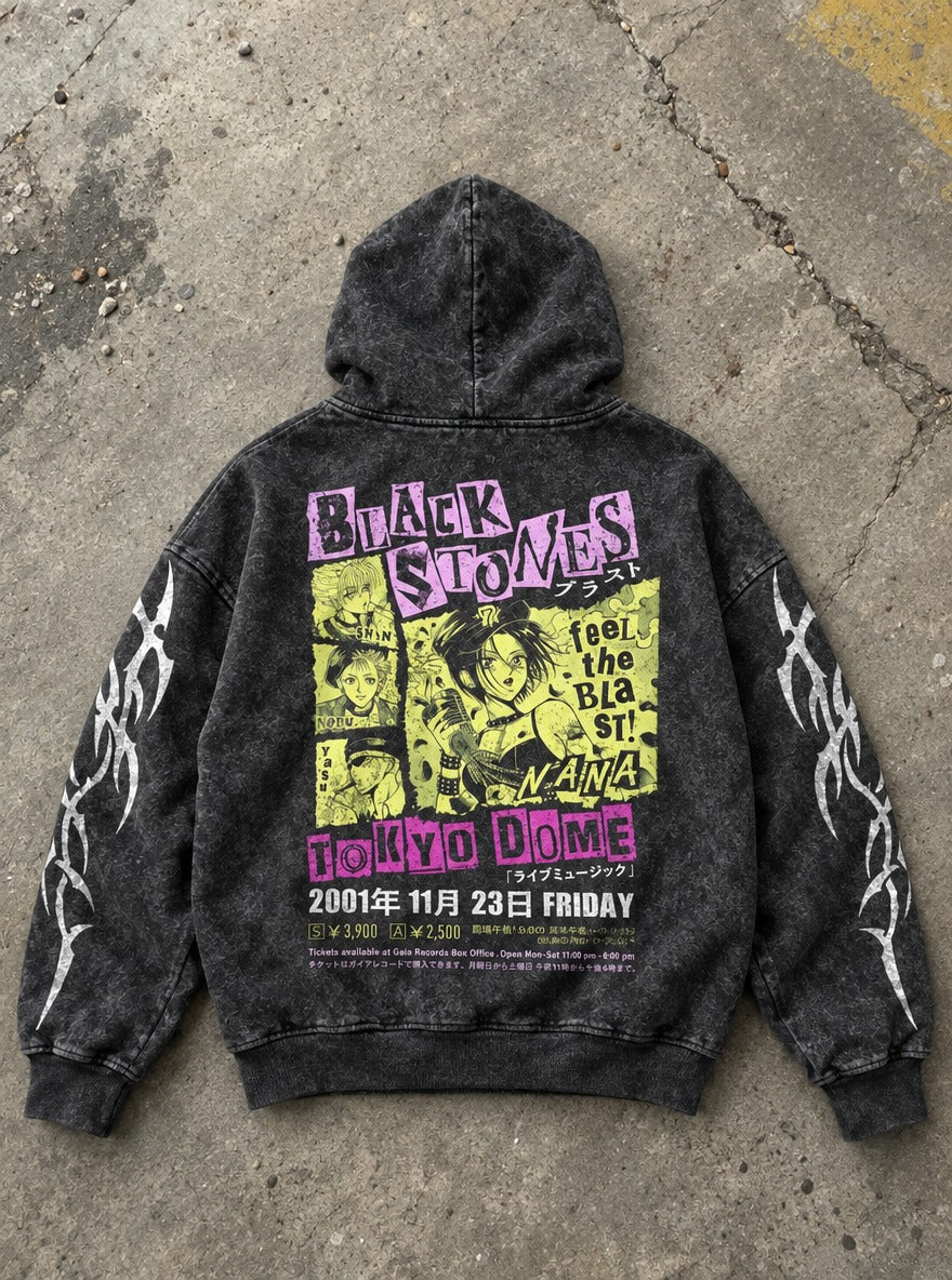 Punk Poster – Hoodie – flat-lay | Nana