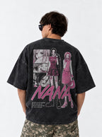 Twin Contrast – T-Shirt – model shot | Nana
