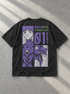Shinji Pilot Panel – T-Shirt – flat-lay | Neon Genesis Evangelion