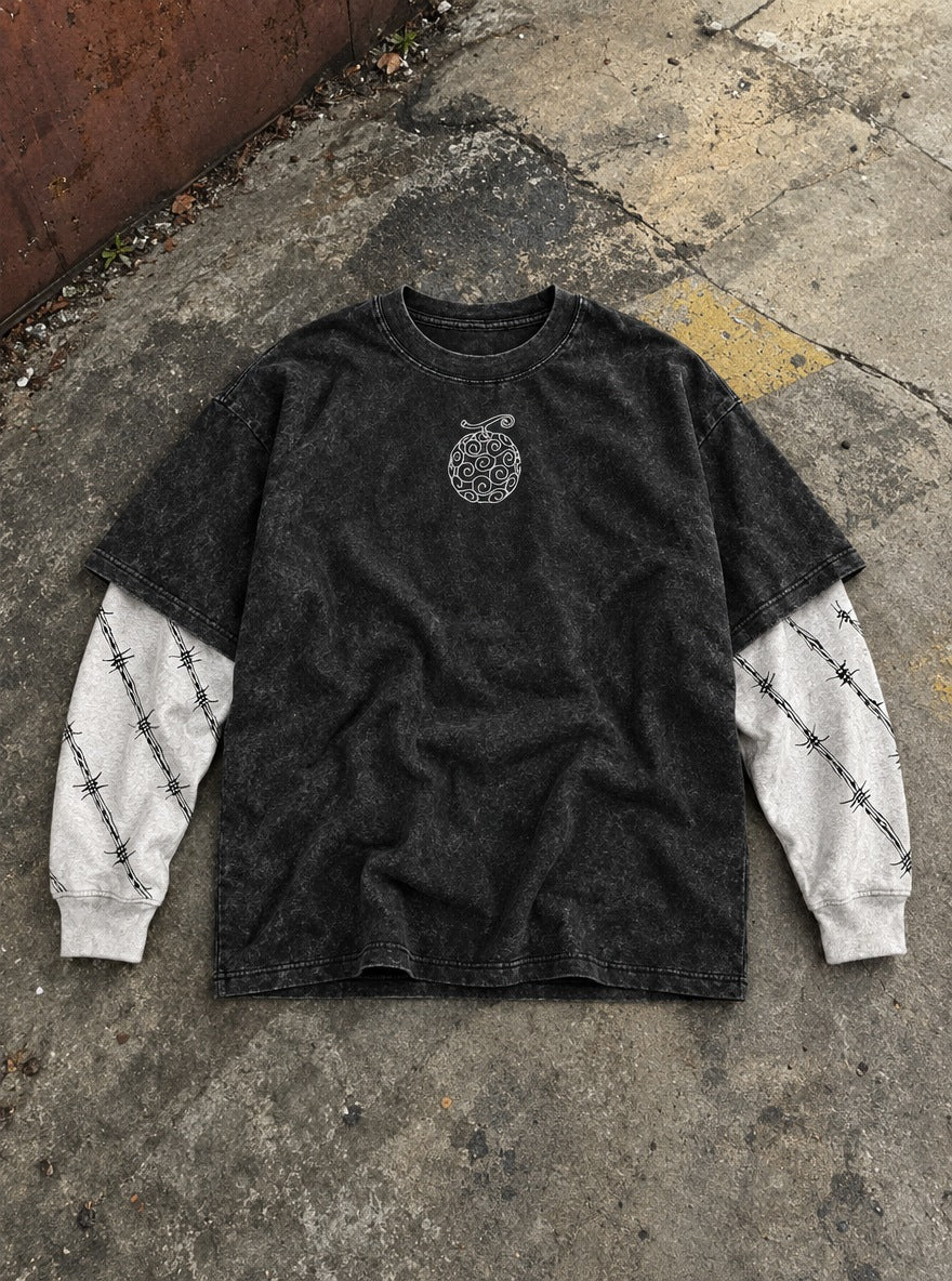 Devil Fruit – Double Sleeves – flat-lay | One Piece