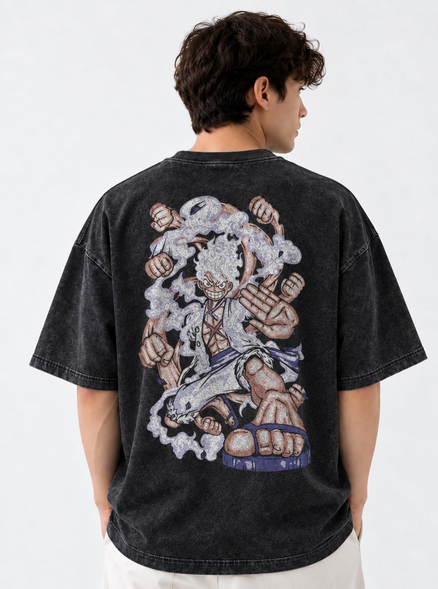 Gear 5 Barrage – T-Shirt – model shot | One Piece