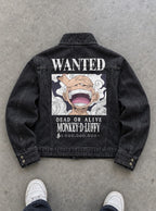 Rogue Jacket – Luffy Wanted – flat-lay | One Piece