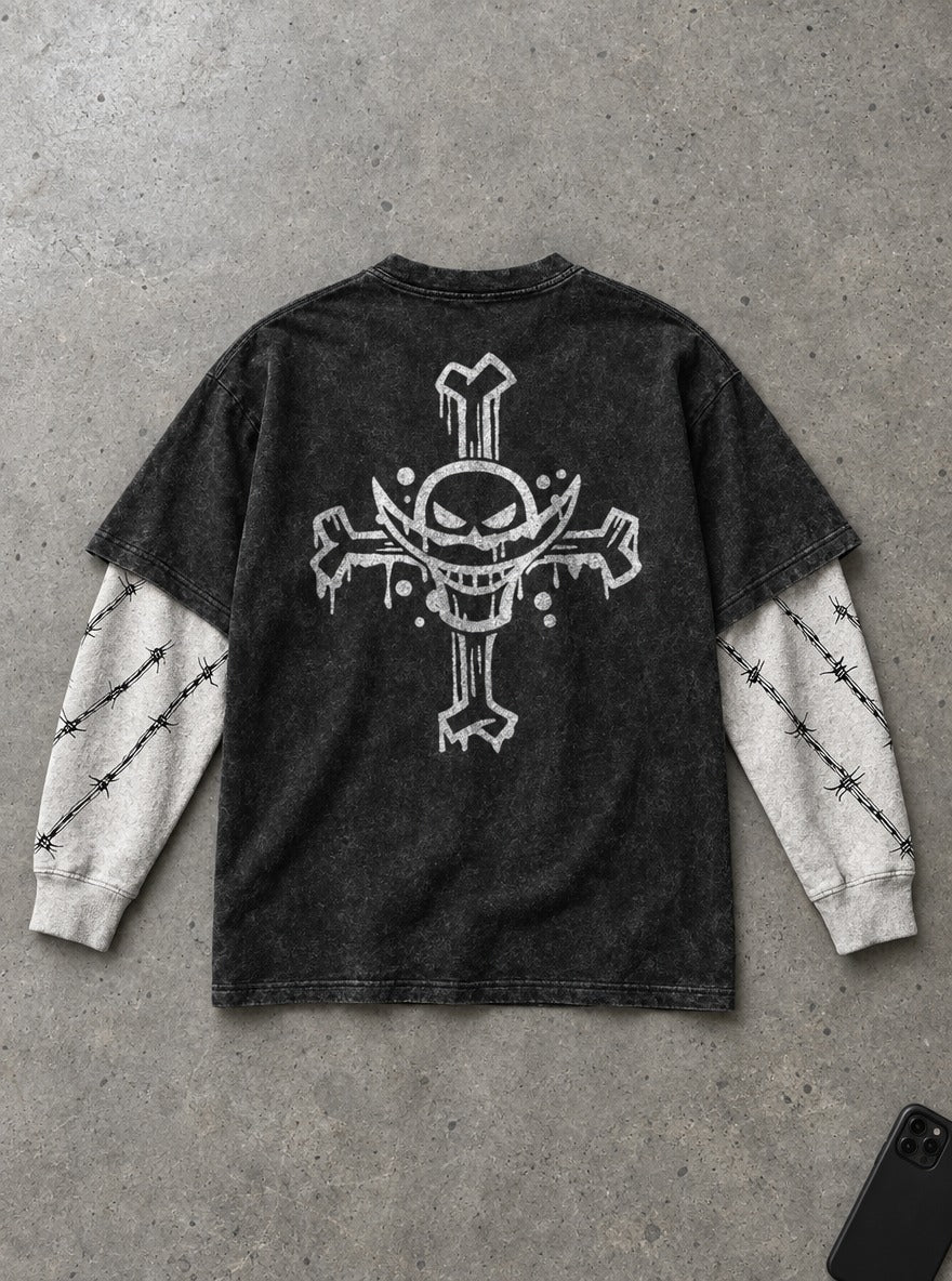 Whitebeard Jolly Roger – Double Sleeves – flat-lay | One Piece